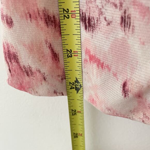 Y2K Sleeveless Blouse S Pink Ruffle Ruched Hem Barbie Coquette Fairy Romantic - Picture 9 of 9